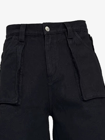 Flag Graphic Washed Distressed Jeans