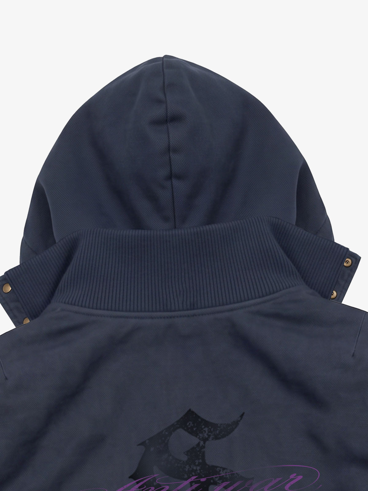 Graphic Cropped Hooded Jacket
