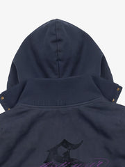 Graphic Cropped Hooded Jacket