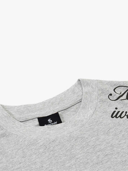 Rose Cross Slogan Graphic T-Shirt