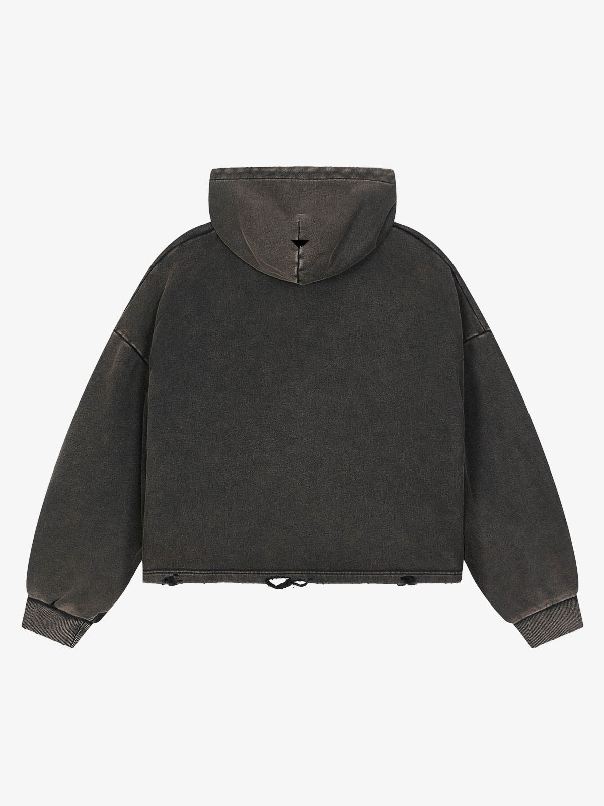 Anti-War Graphic Washed Boxy Hoodie