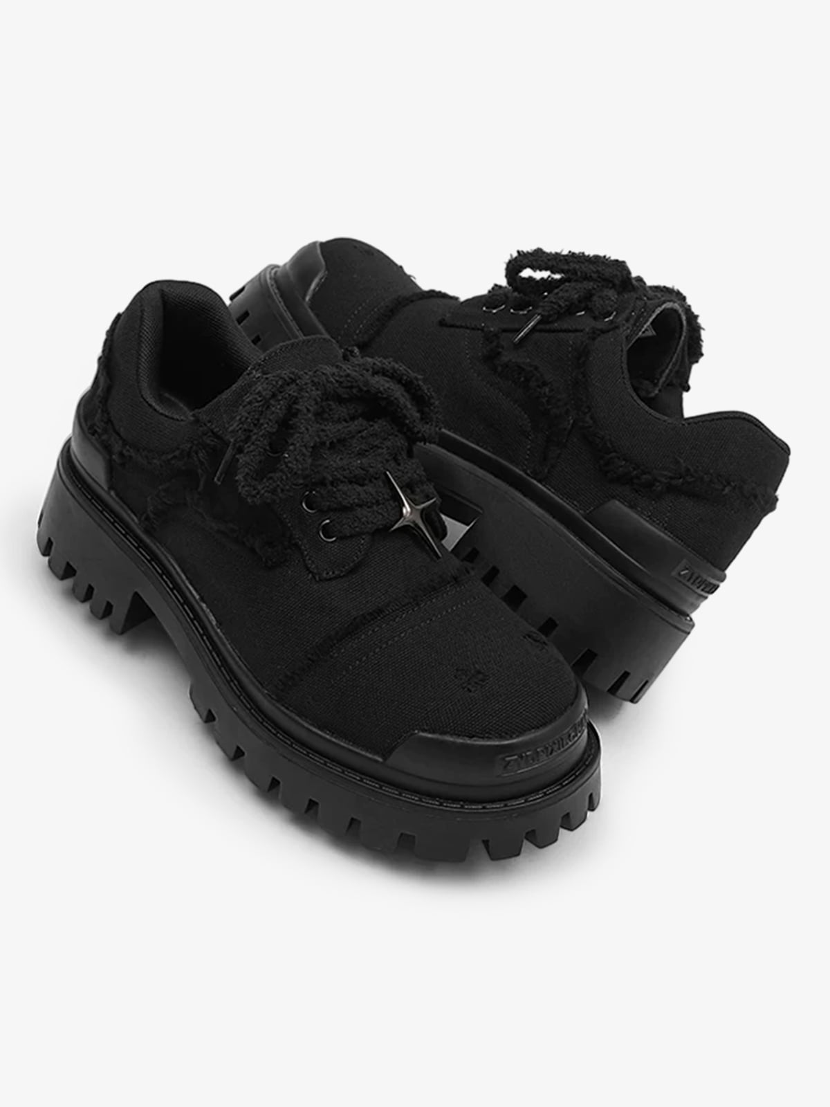 Four-Point Star Denim Chunky Casual Shoes