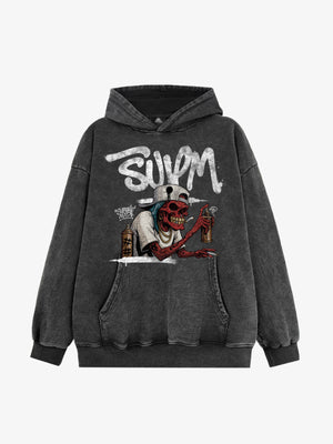 Thesupermade Street Skull Graffiti Master Hoodie 