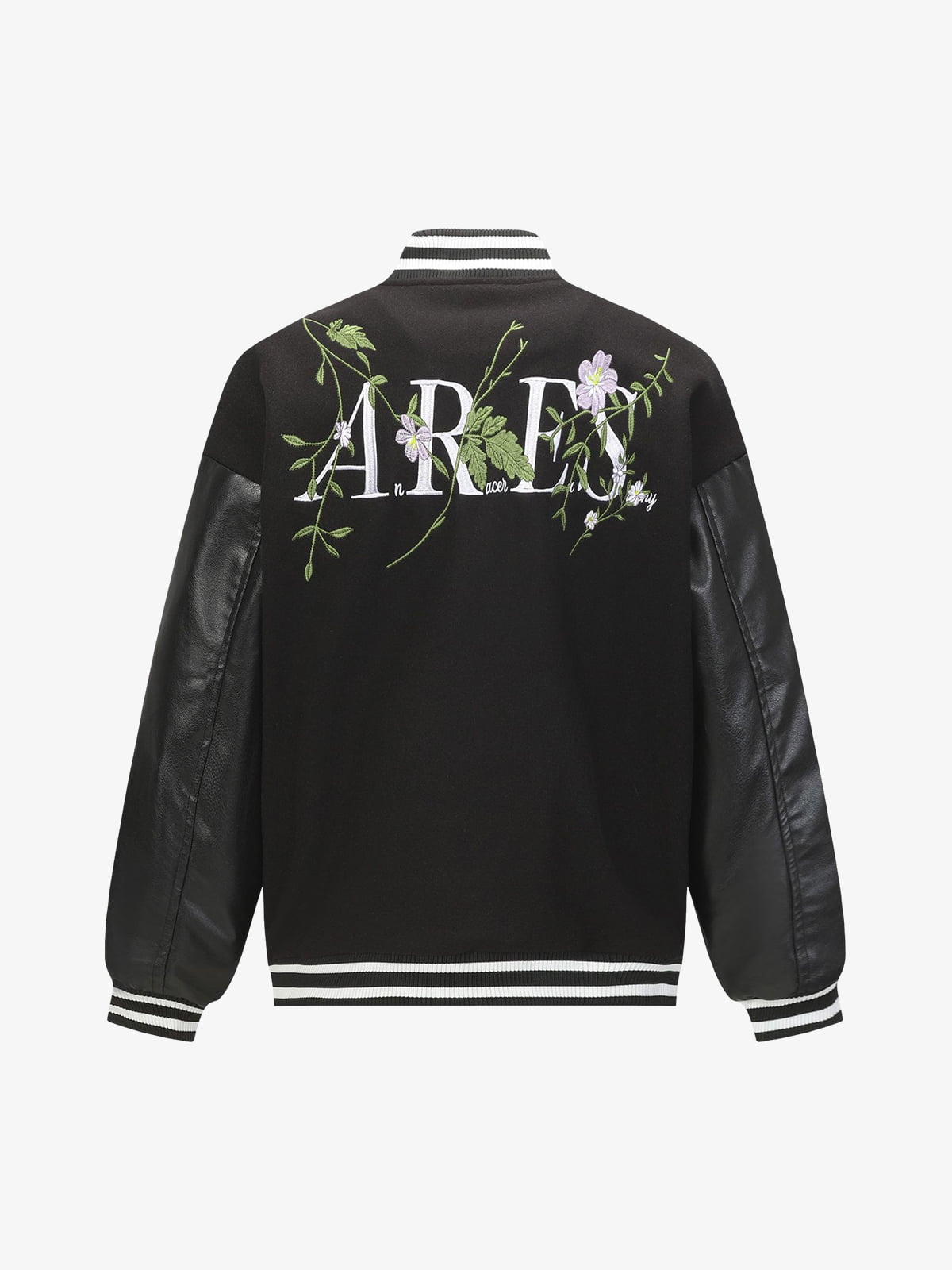 Floral Embroidered Baseball Jacket for Women - Stylish and Versatile Outerwear 