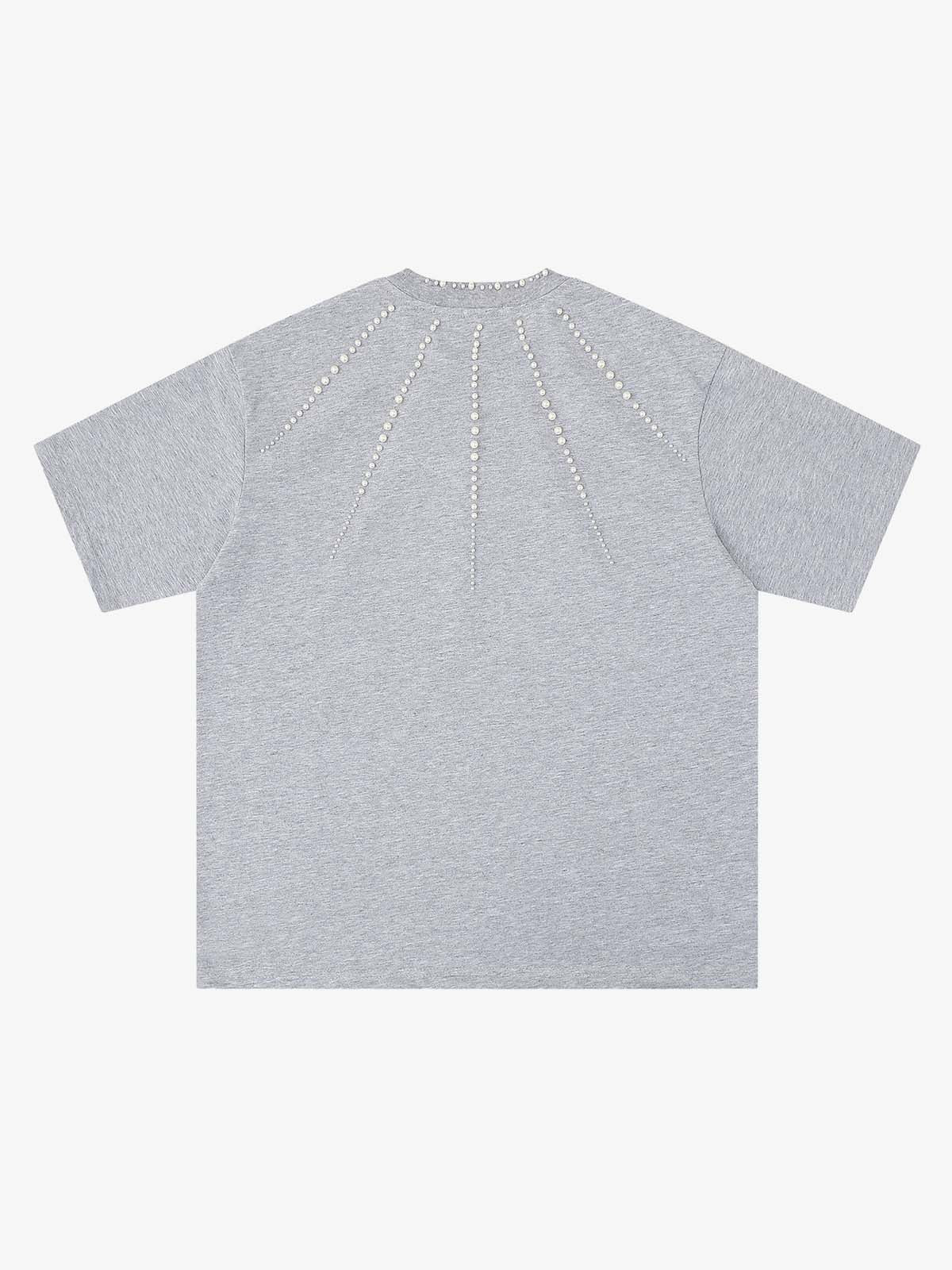 Perlenbesetztes T-Shirt