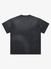 Angel Gun Graphic Distressed Tee