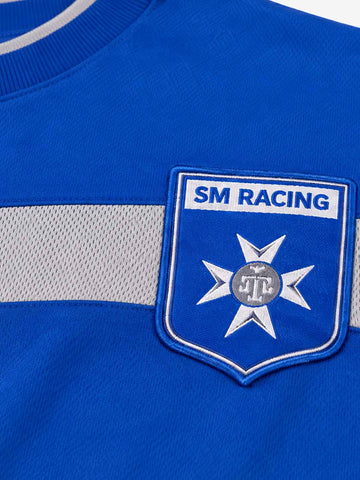 Racing Graphic Mesh-Panel Long Sleeve Tee