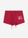 Terry Cloth Hibiscus Sporty Shorts