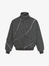Deconstructed Patchwork Frayed Washed Jacket