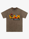 Supermade Trendy Hip-Hop Monkey Graffiti Font T-Shirt 