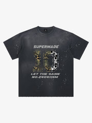 Number 10 Camo and Soccer Graphic T-Shirt 