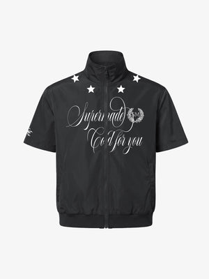 Star Print Short Sleeve Jacket