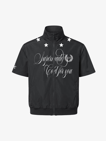 Star Print Short Sleeve Jacket