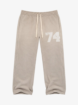 Washed Ombré Number Graphic Sweatpants