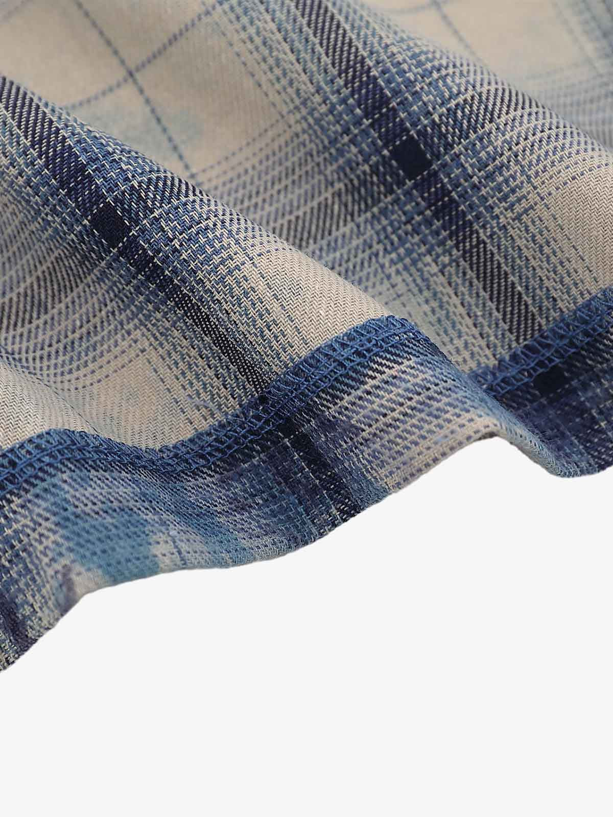 Plaid Graphic Short-sleeved Shirt
