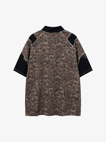 Leopard Patchwork Fur Tee