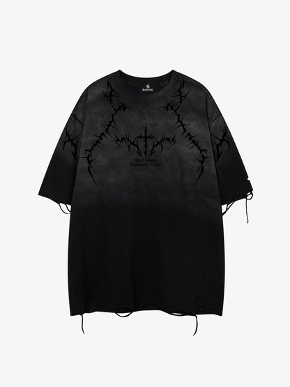 Vintage Thorn Graphic Distressed T-Shirt 