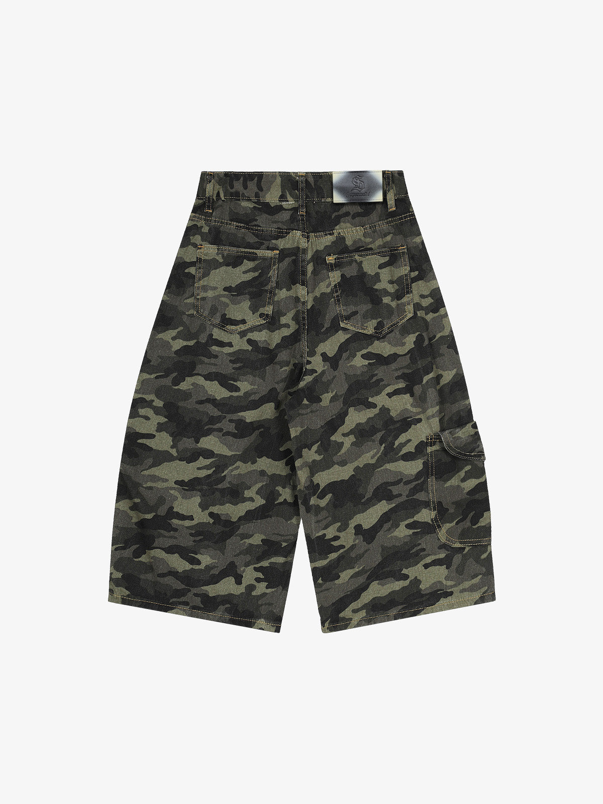 Camo Charm Detail Baggy Jorts