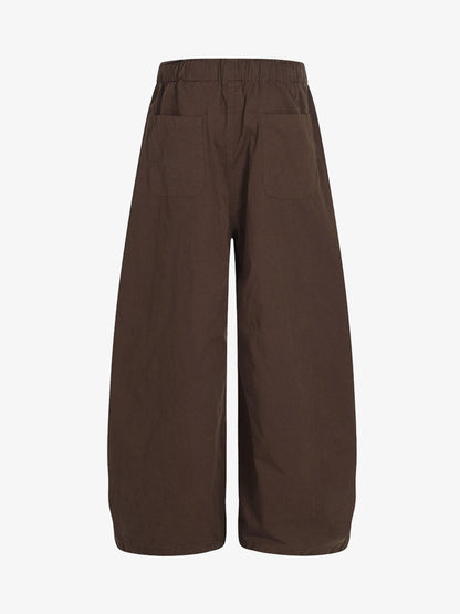 Wide Leg Cargo Pants with Multiple Pockets for Everyday Wear 