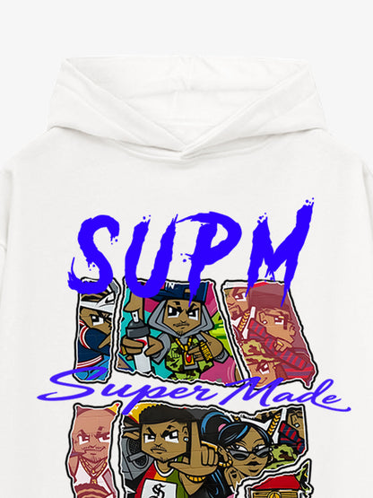 Stylish Graphic Hoodie with Unique Character Design for Casual Wear 