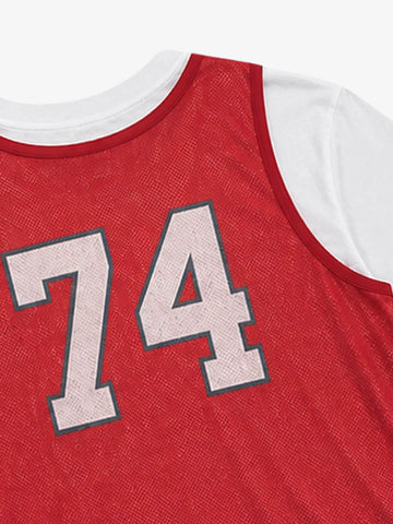 Layered Paneled Basketball Jersey