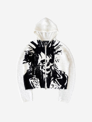 Skull Graphic Cardigan