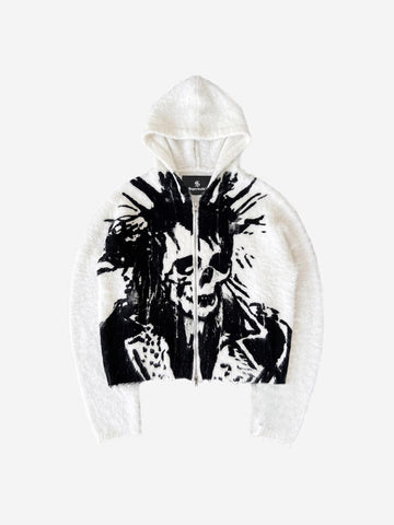 Skull Graphic Cardigan