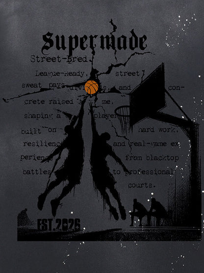 thesupermade Street Basketball  training pattern T-Shirt 