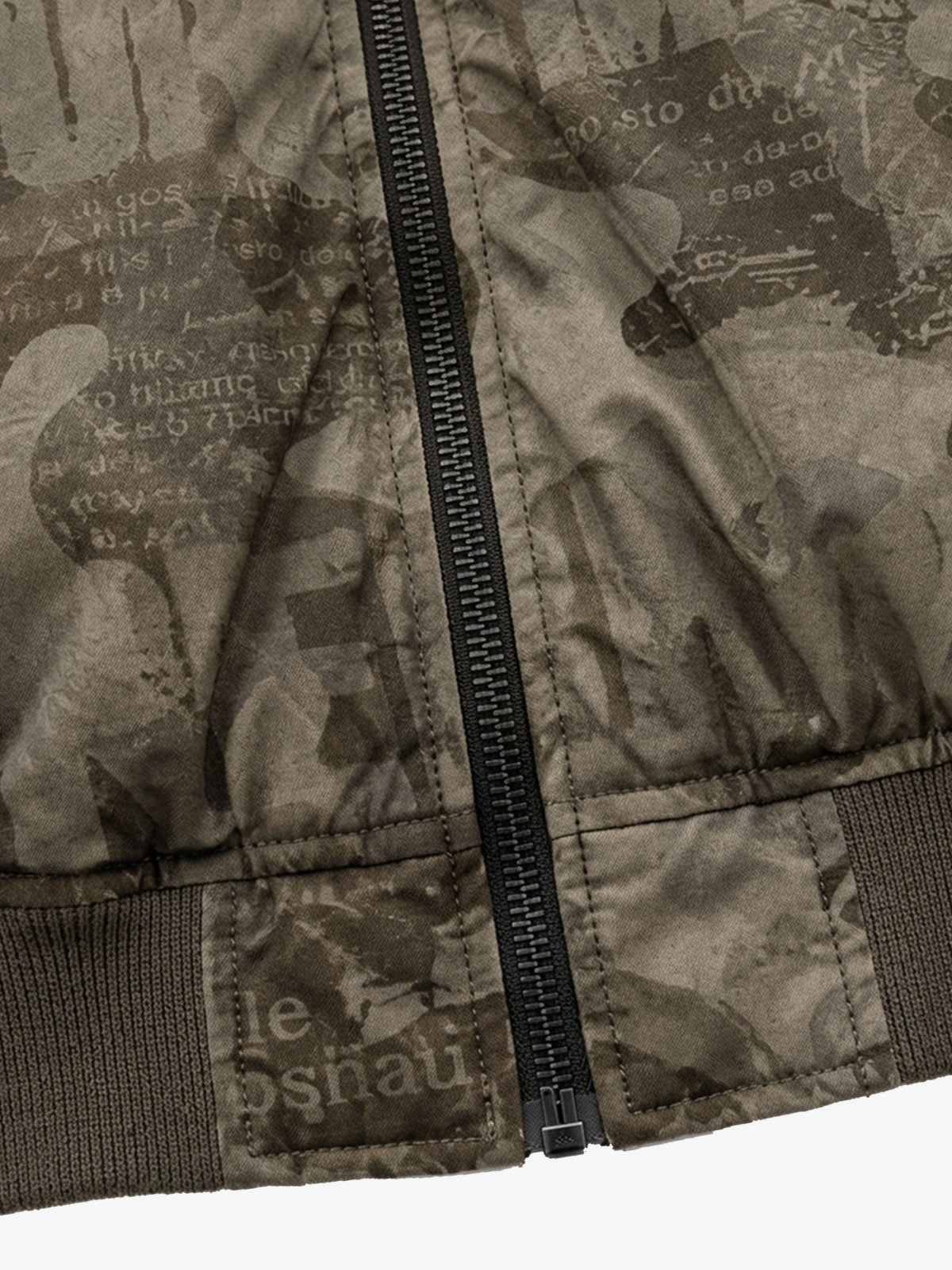 Camouflage All-Over Print Padded Bomber Coats