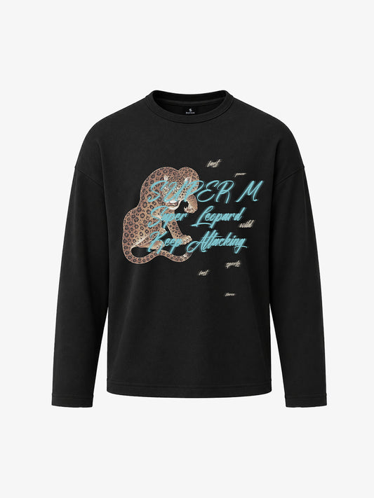 Langarmshirt mit Leopardenmuster