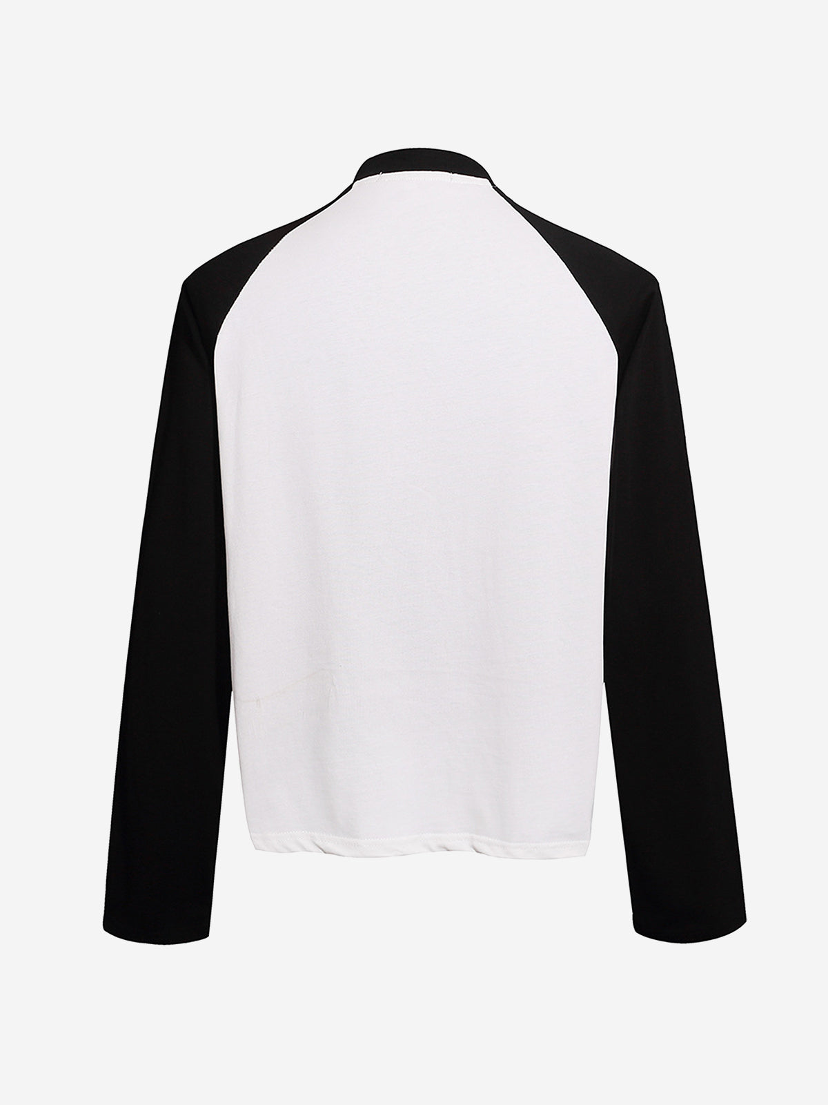 Leopard Patchwork Letter Graphic Long Sleeve Tee