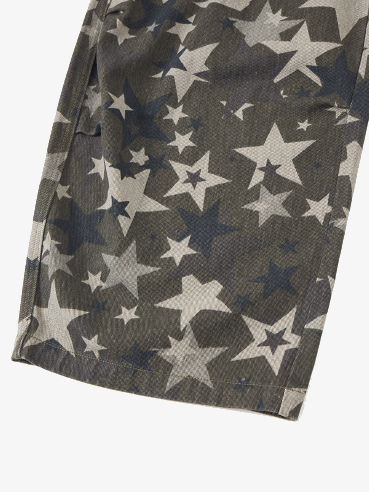 Retro Star Print Barrel Cargo Pants 