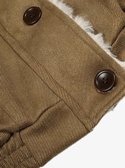 Stylish Faux Fur Collar Jacket for Men and Women - Trendy Design with High-Quality Features 