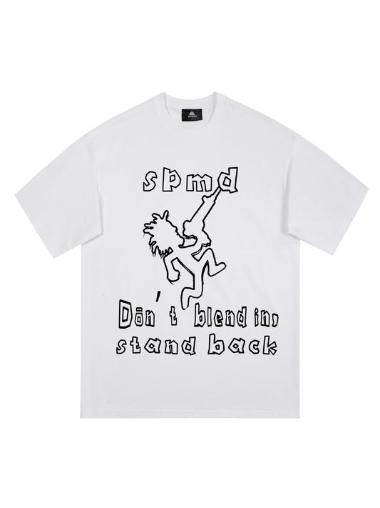 Original SPMD Cartoon Graphic T-Shirt
