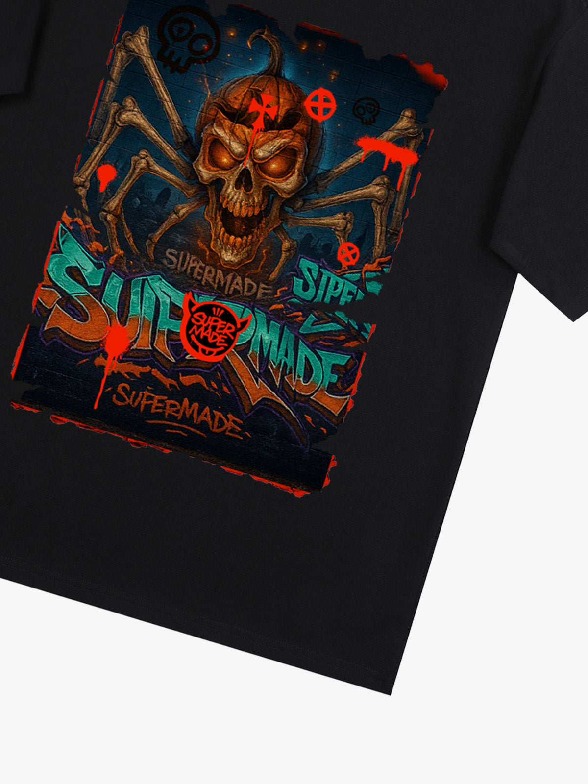 Bloody Dark Skull Spider T-shirt 