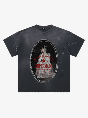 Man in the Mirror Splatter Graphic Tee