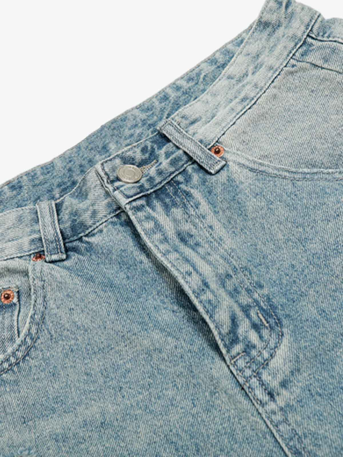 Distressed Denim Shorts for Men - Fashionable Ripped Design with Casual Style 