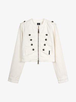 Napoleon Cropped Denim Jacket