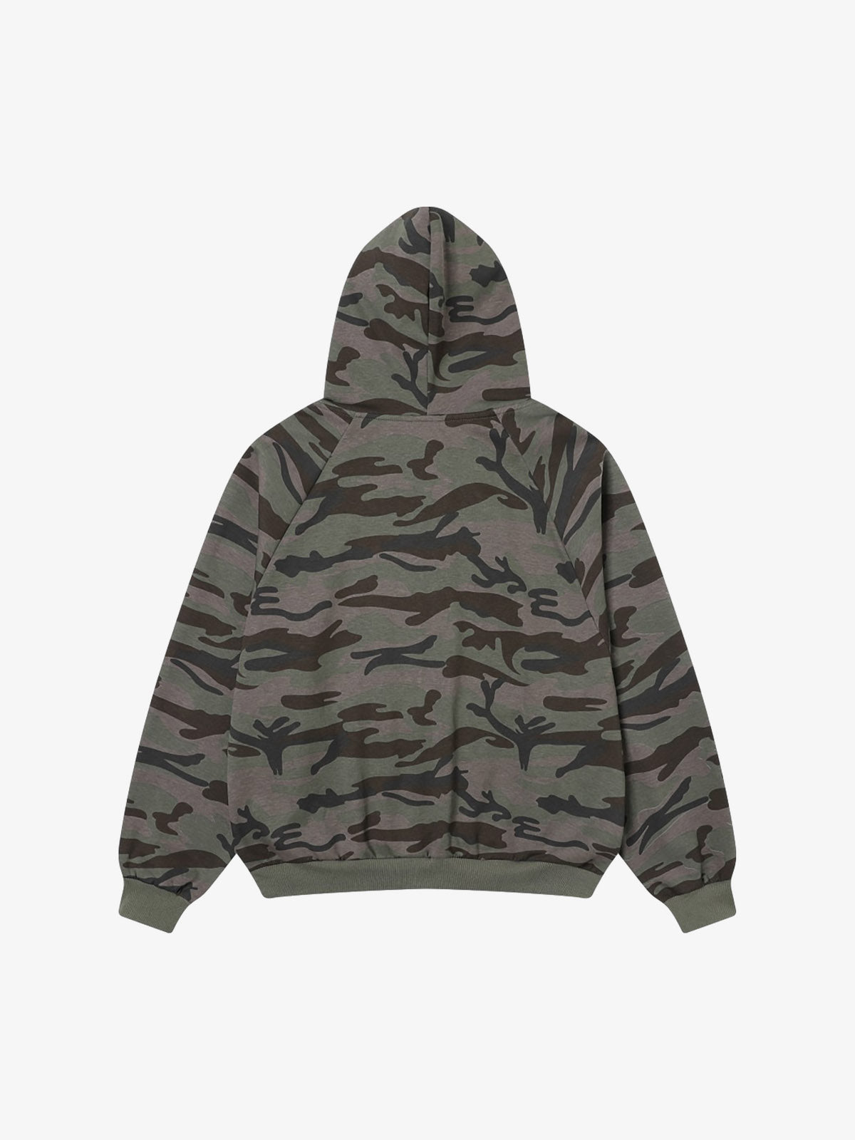 Camouflage Hooded Jacket with Heart Design - Perfect for Casual and Outdoor Wear 