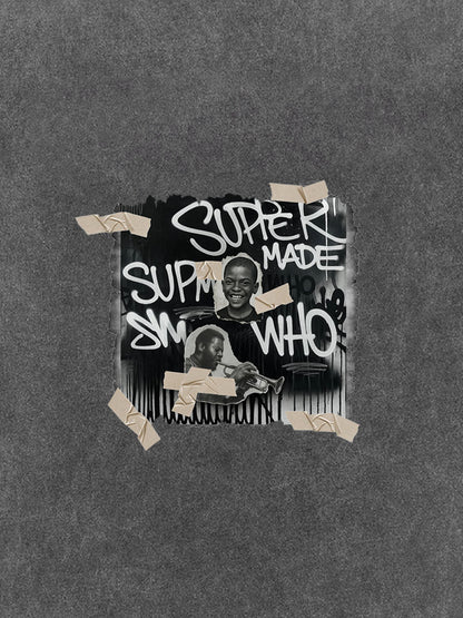 Supermade Street Retro Character Collage T-shirt 
