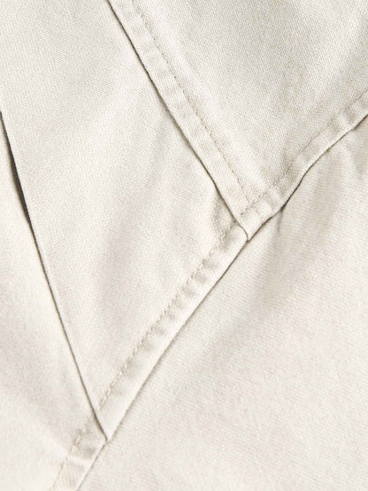 Ruched Sleeve Stand Collar Zip Jacket