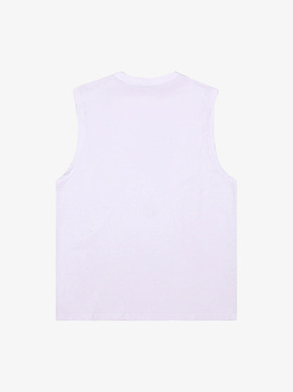 Waistcoat Embroidered Round Neck Vest 