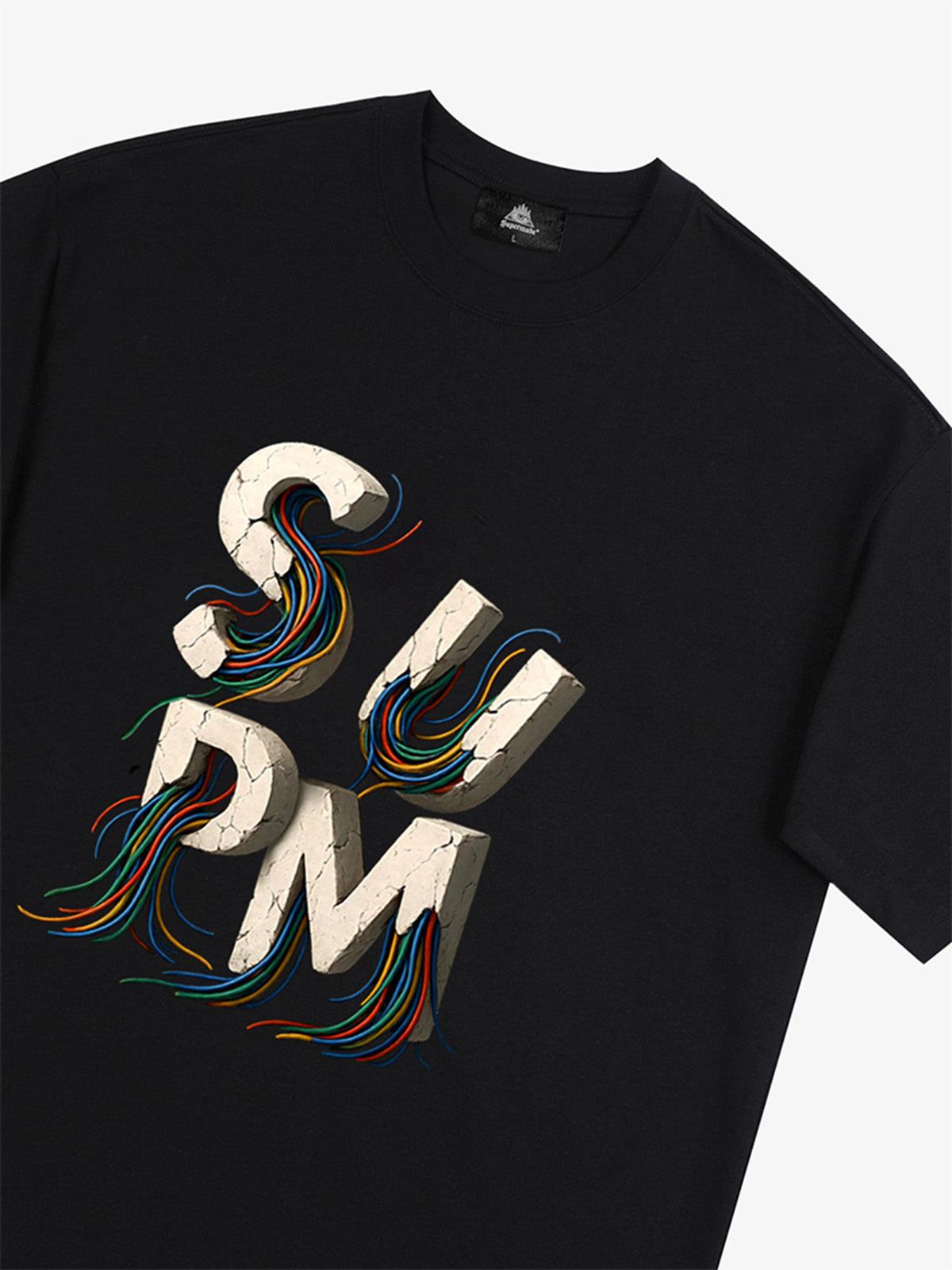 supm cable graphic T-shirt 