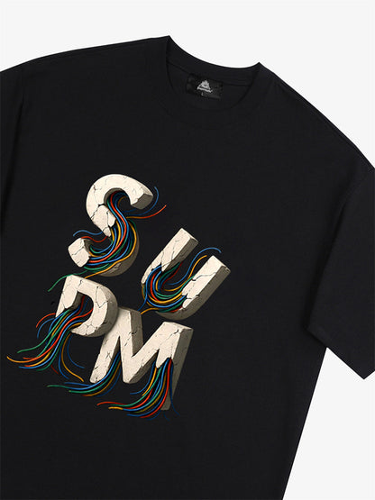 supm cable graphic T-shirt 