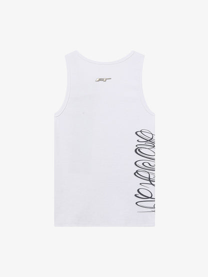Street Ribbed Slim Fit Printed Vest 