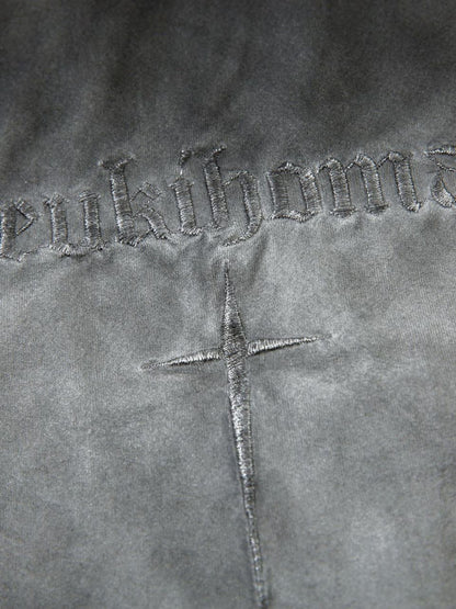 Oversized Cross and Studed T-Shirt 