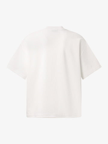 Side Script Waffle Knit T-Shirt