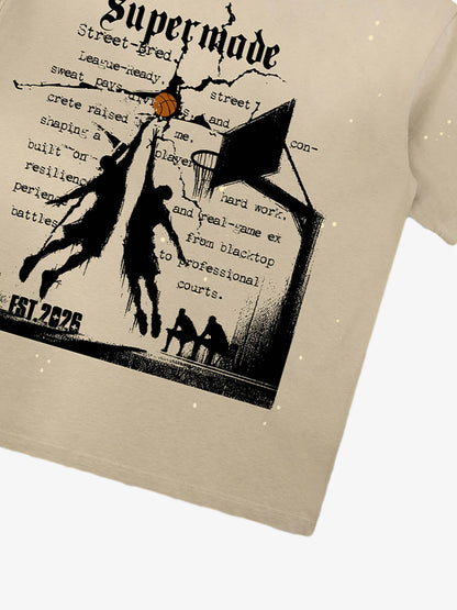 thesupermade Street Basketball  training pattern T-Shirt 