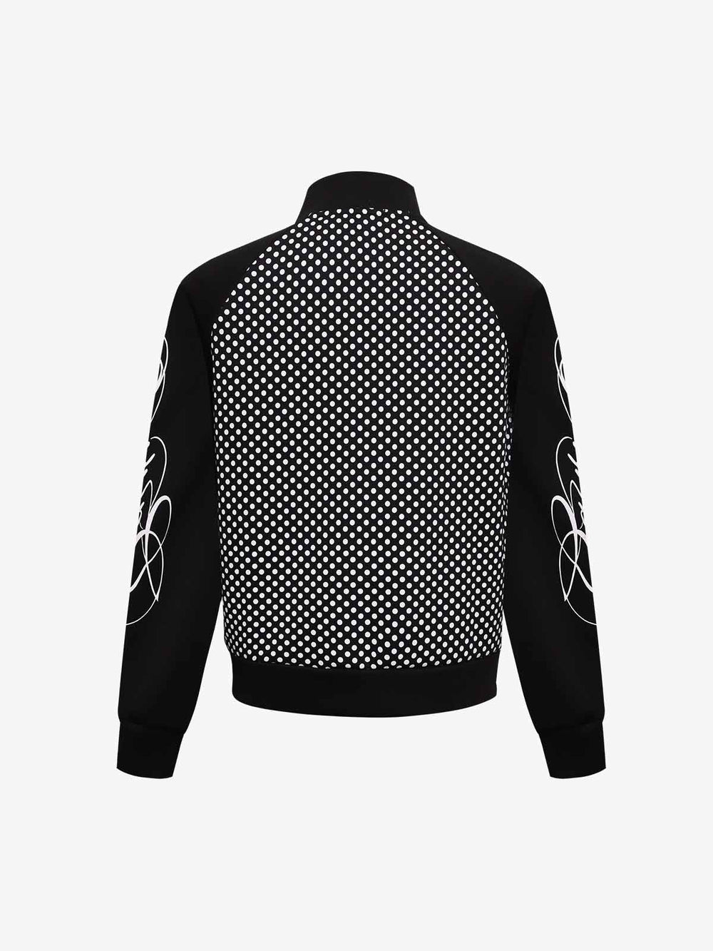 Polka-Dot Script Graphic Jacket