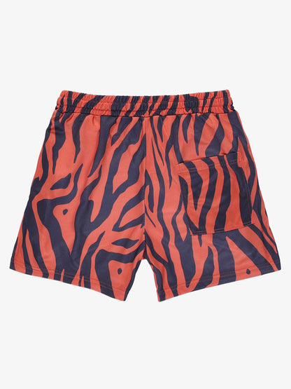 Short à cordon de serrage à motifs animaliers